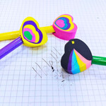 Lapiz Grafito Colours Con Goma  Arco Iris 24715